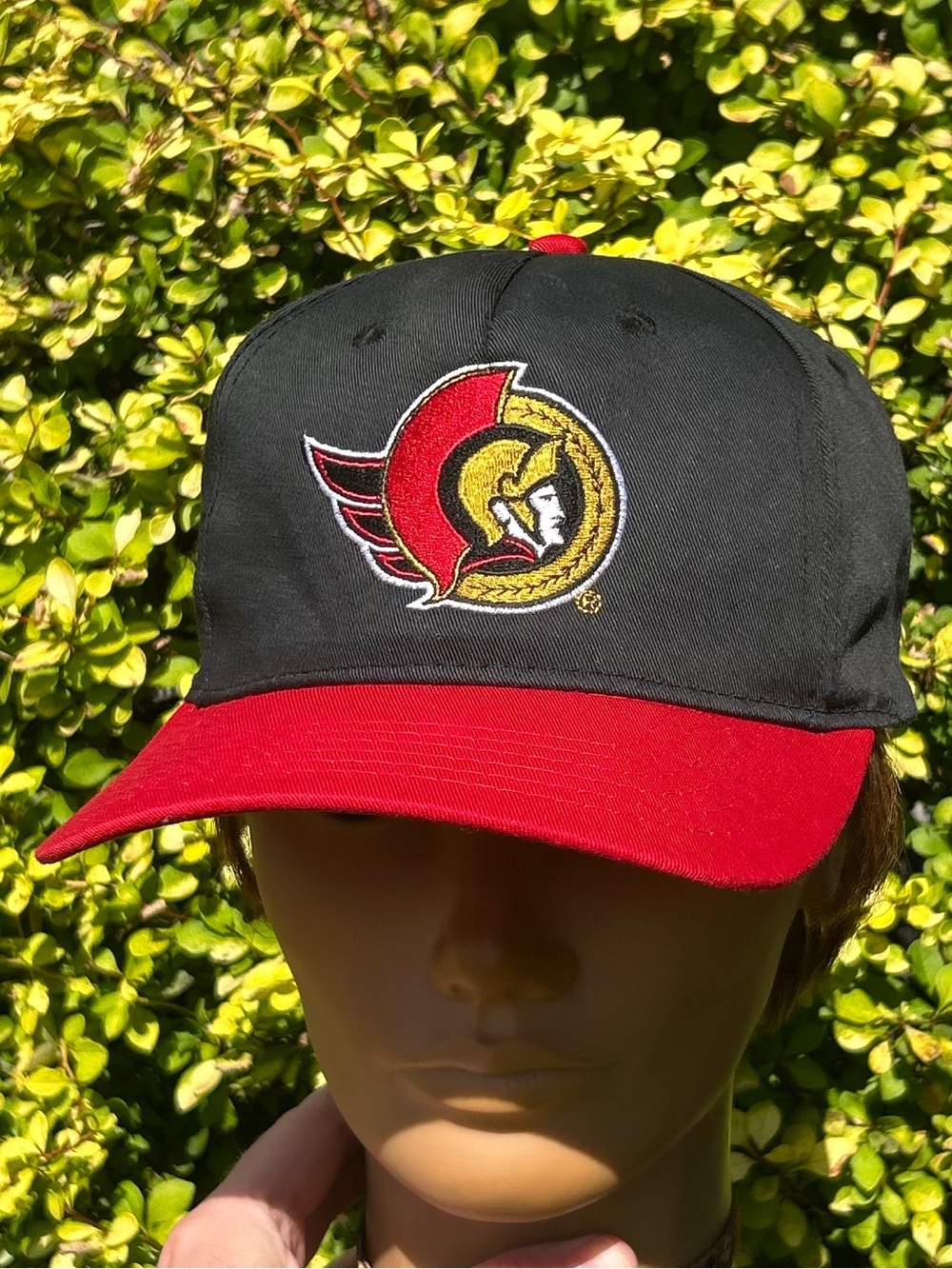 Vintage 90s Y2K Ottawa Senators 🏒 hockey snapback baseball cap hat AJM NHL